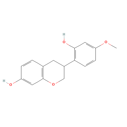 3-(2-hydroxy-4-methoxyphenyl)-3,4-dihydro-2H-chromen-7-ol (CAS: 56701-24-7) - Chemical Structure and Molecular Formula 