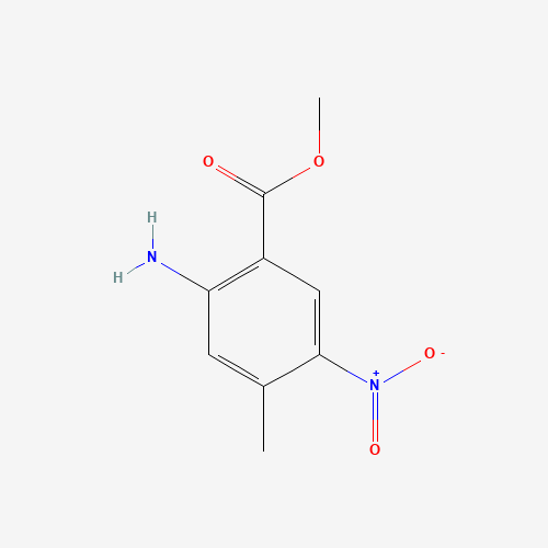 methyl 2-amino-4-methyl-5-nitrobenzoate (CAS: 929214-80-2) - Chemical Structure and Molecular Formula 
