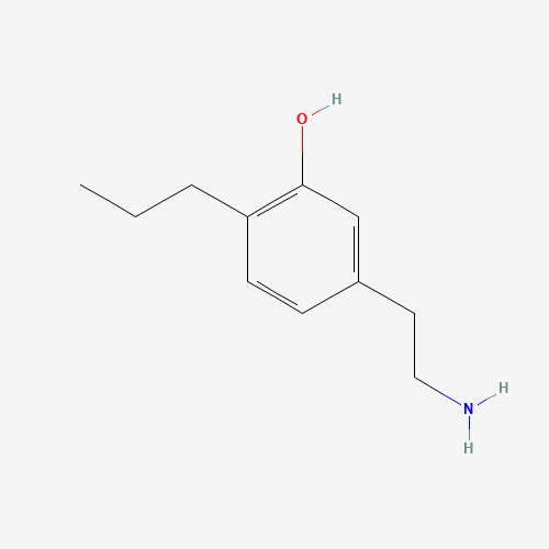 5-(2-aminoethyl)-2-propylphenol (CAS: 194855-14-6) - Chemical Structure and Molecular Formula 