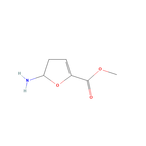 methyl 2-amino-2,3-dihydrofuran-5-carboxylate (CAS: 1235966-00-3) - Chemical Structure and Molecular Formula 