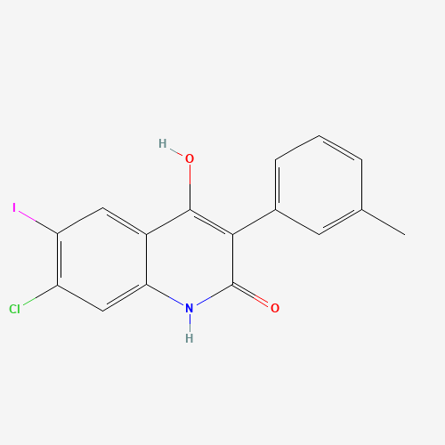 7-chloro-4-hydroxy-6-iodo-3-(3-methylphenyl)-1H-quinolin-2-one (CAS: 1398344-42-7) - Related Chemical Product