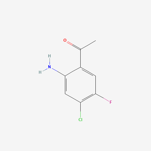 1-(2-amino-4-chloro-5-fluorophenyl)ethanone (CAS: 937816-87-0) - Chemical Structure and Molecular Formula 