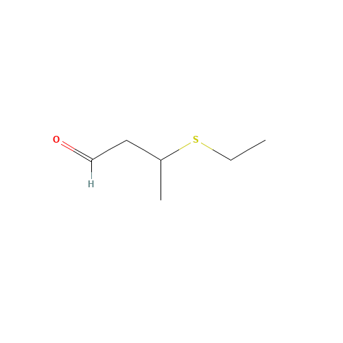 3-ethylsulfanylbutanal (CAS: 27205-24-9) - Chemical Structure and Molecular Formula 