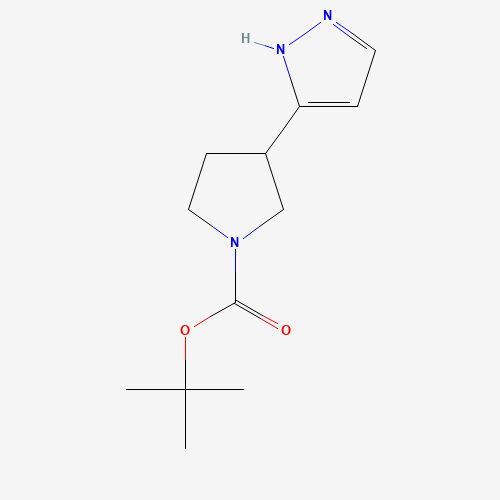 tert-butyl 3-(1H-pyrazol-5-yl)pyrrolidine-1-carboxylate (CAS: 1225218-81-4) - Related Chemical Product