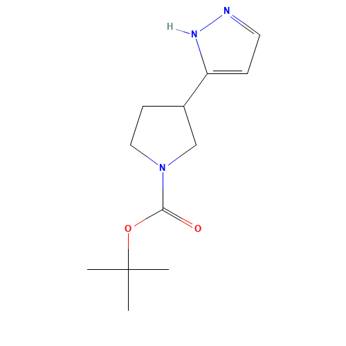 tert-butyl 3-(1H-pyrazol-5-yl)pyrrolidine-1-carboxylate (CAS: 1225218-81-4) - Related Chemical Product