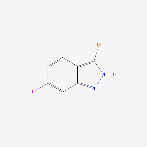 3-bromo-6-iodo-2H-indazole (CAS: 885518-76-3) - Chemical Structure and Molecular Formula 