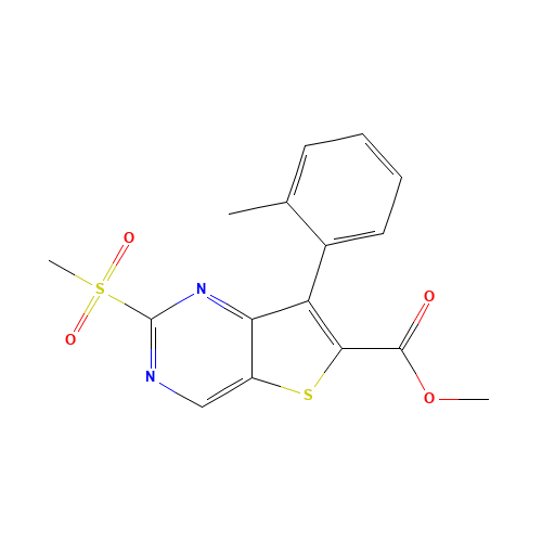 methyl 7-(2-methylphenyl)-2-methylsulfonylthieno[3,2-d]pyrimidine-6-carboxylate (CAS: 1462950-18-0) - Related Chemical Product