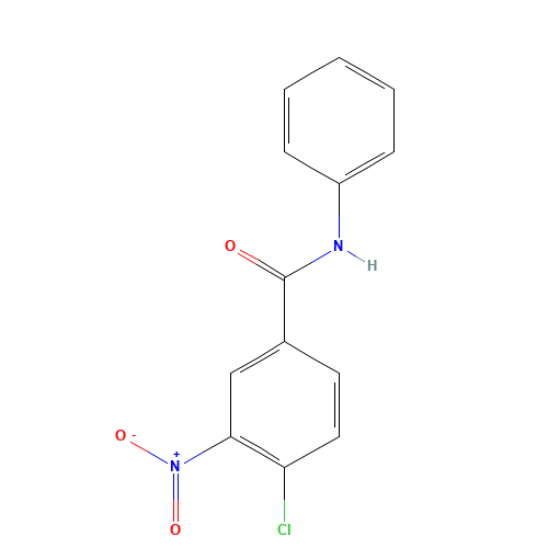 4-chloro-3-nitro-N-phenylbenzamide (CAS: 41614-16-8) - Chemical Structure and Molecular Formula 
