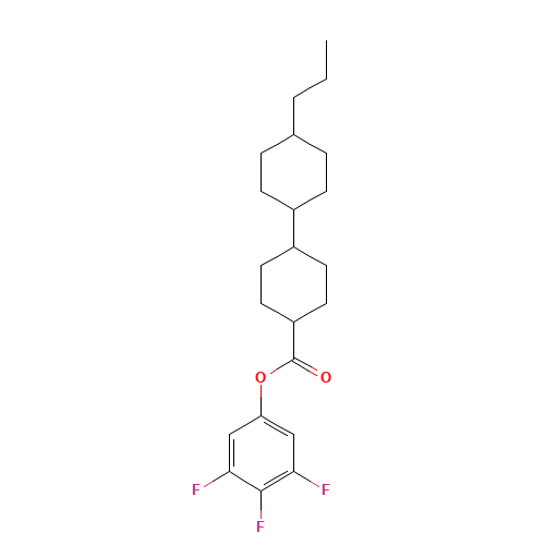 (3,4,5-trifluorophenyl) 4-(4-propylcyclohexyl)cyclohexane-1-carboxylate (CAS: 132123-45-6) - Related Chemical Product
