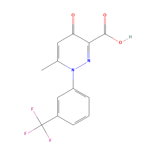 6-methyl-4-oxo-1-[3-(trifluoromethyl)phenyl]pyridazine-3-carboxylic acid (CAS: 133221-31-5) - Related Chemical Product