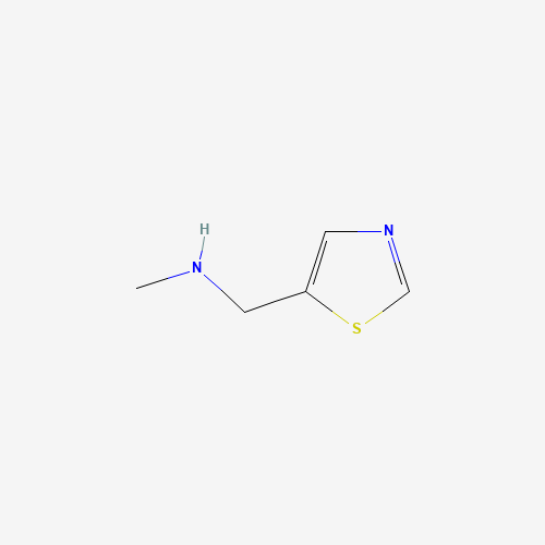 N-methyl-1-(1,3-thiazol-5-yl)methanamine (CAS: 933751-05-4) - Chemical Structure and Molecular Formula 