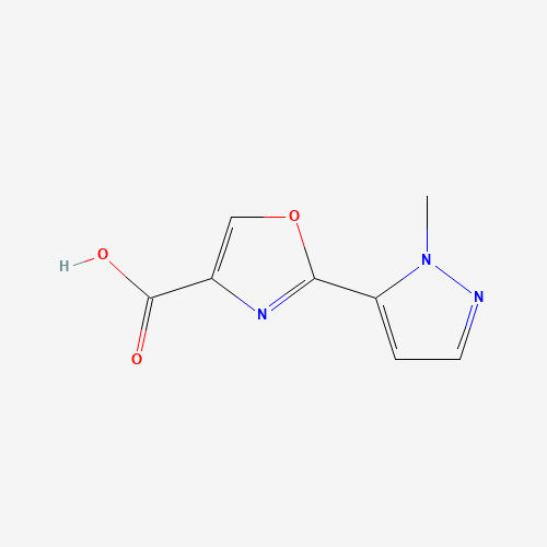 2-(2-methylpyrazol-3-yl)-1,3-oxazole-4-carboxylic acid (CAS: 1202248-05-2) - Chemical Structure and Molecular Formula 