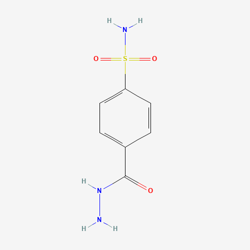 4-(hydrazinecarbonyl)benzenesulfonamide (CAS: 35264-29-0) - Chemical Structure and Molecular Formula 