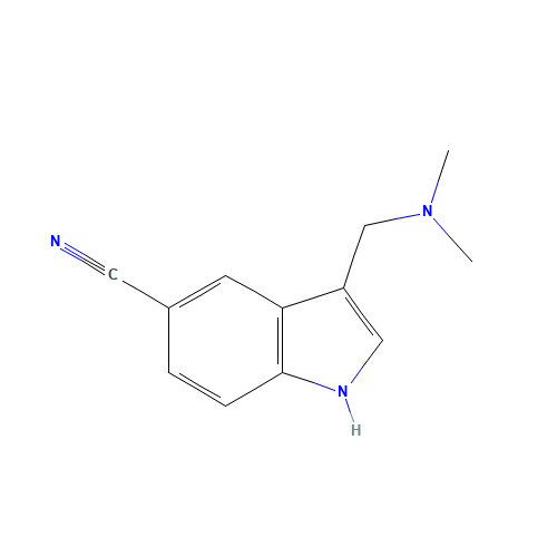 3-[(dimethylamino)methyl]-1H-indole-5-carbonitrile (CAS: 25514-67-4) - Related Chemical Product