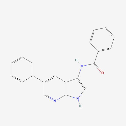 N-(5-phenyl-1H-pyrrolo[2,3-b]pyridin-3-yl)benzamide (CAS: 507462-25-1) - Chemical Structure and Molecular Formula 