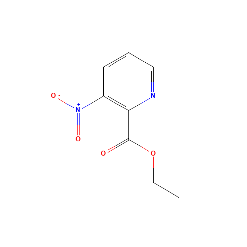 ethyl 3-nitropyridine-2-carboxylate (CAS: 229343-13-9) - Chemical Structure and Molecular Formula 