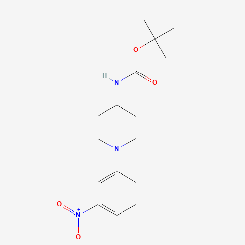 tert-butyl N-[1-(3-nitrophenyl)piperidin-4-yl]carbamate (CAS: 461720-05-8) - Related Chemical Product