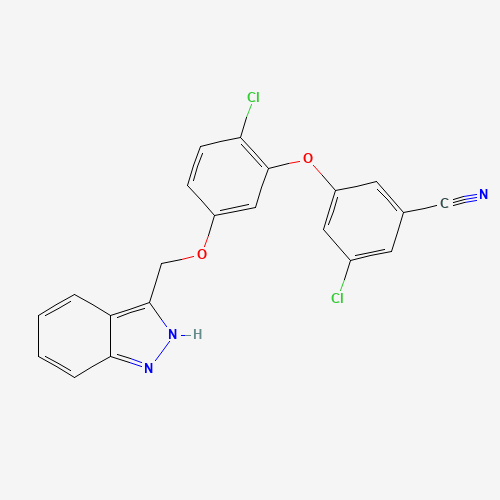 3-chloro-5-[2-chloro-5-(2H-indazol-3-ylmethoxy)phenoxy]benzonitrile (CAS: 920036-04-0) - Related Chemical Product