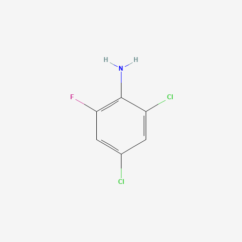 2,4-dichloro-6-fluoroaniline (CAS: 3831-70-7) - Chemical Structure and Molecular Formula 