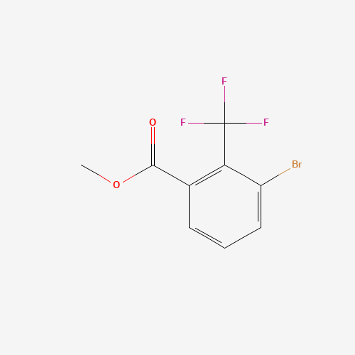 methyl 3-bromo-2-(trifluoromethyl)benzoate (CAS: 1214323-47-3) - Chemical Structure and Molecular Formula 