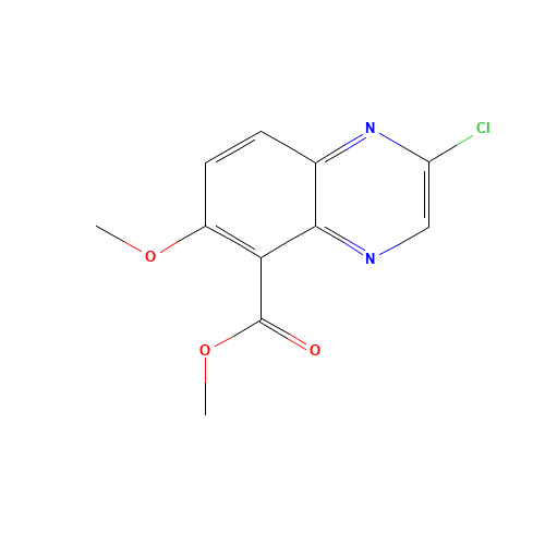 methyl 2-chloro-6-methoxyquinoxaline-5-carboxylate (CAS: 1160682-30-3) - Chemical Structure and Molecular Formula 