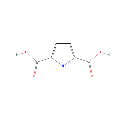 1-methylpyrrole-2,5-dicarboxylic acid (CAS: 7374-73-4) - Chemical Structure and Molecular Formula 