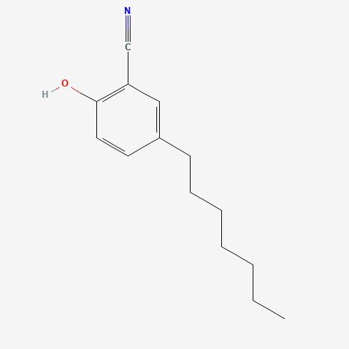 5-heptyl-2-hydroxybenzonitrile (CAS: 52899-66-8) - Chemical Structure and Molecular Formula 