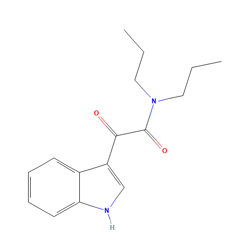 2-(1H-indol-3-yl)-2-oxo-N,N-dipropylacetamide (CAS: 52061-52-6) - Chemical Structure and Molecular Formula 