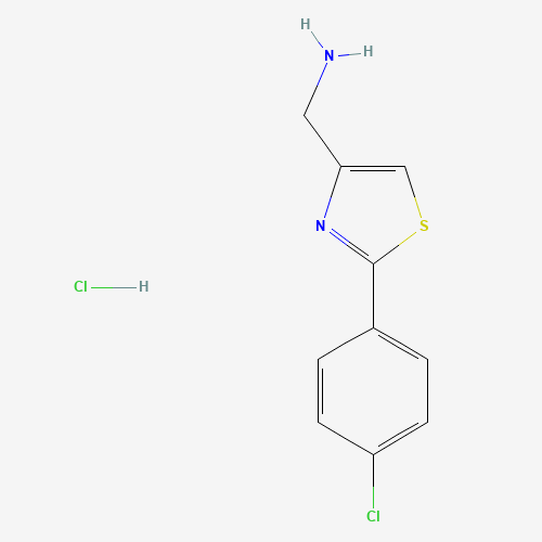 [2-(4-chlorophenyl)-1,3-thiazol-4-yl]methanamine;hydrochloride (CAS: 690632-35-0) - Related Chemical Product