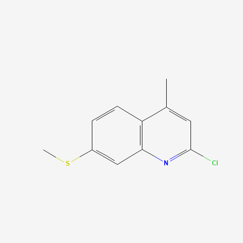 2-chloro-4-methyl-7-methylsulfanylquinoline (CAS: 938459-19-9) - Chemical Structure and Molecular Formula 