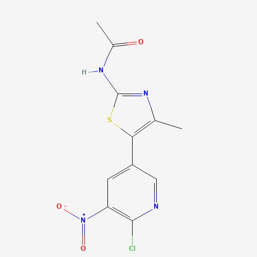 N-[5-(6-chloro-5-nitropyridin-3-yl)-4-methyl-1,3-thiazol-2-yl]acetamide (CAS: 887309-68-4) - Related Chemical Product