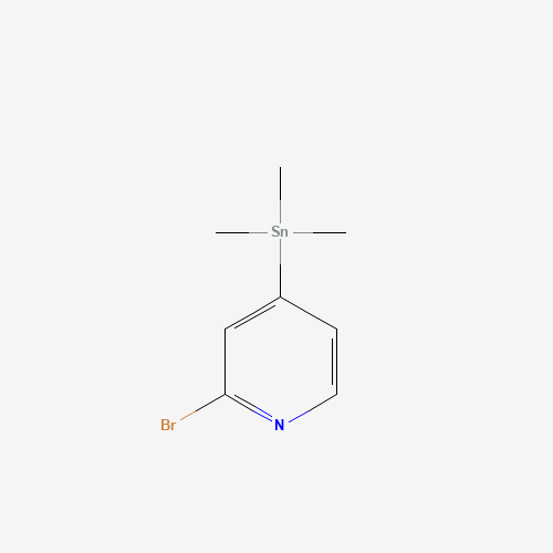 (2-bromopyridin-4-yl)-trimethylstannane (CAS: 697300-77-9) - Chemical Structure and Molecular Formula 