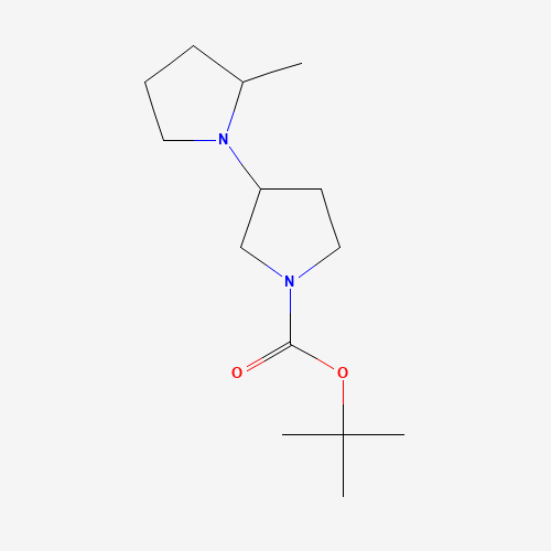 tert-butyl 3-(2-methylpyrrolidin-1-yl)pyrrolidine-1-carboxylate (CAS: 1146415-31-7) - Chemical Structure and Molecular Formula 