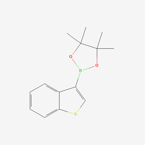 2-(1-benzothiophen-3-yl)-4,4,5,5-tetramethyl-1,3,2-dioxaborolane (CAS: 171364-86-6) - Chemical Structure and Molecular Formula 