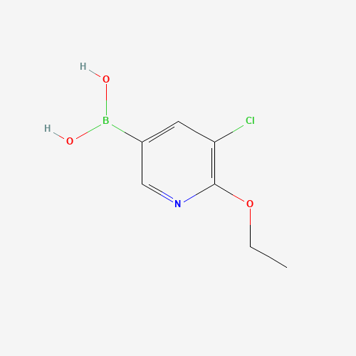 (5-chloro-6-ethoxypyridin-3-yl)boronic acid (CAS: 1150114-68-3) - Chemical Structure and Molecular Formula 