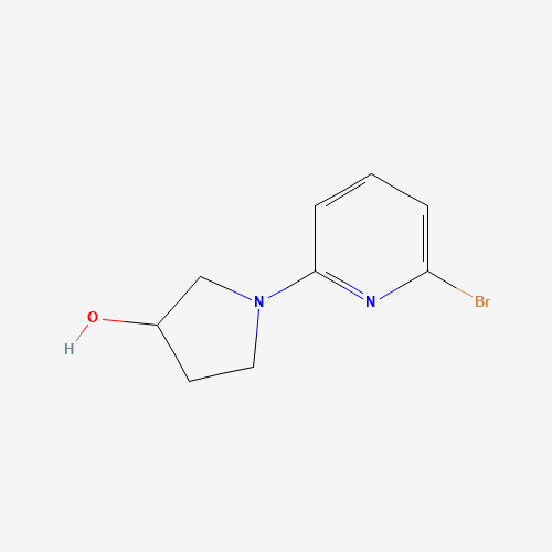 1-(6-bromopyridin-2-yl)pyrrolidin-3-ol (CAS: 332135-62-3) - Chemical Structure and Molecular Formula 