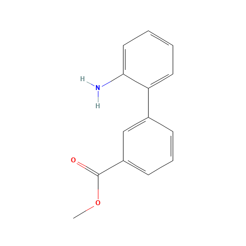 methyl 3-(2-aminophenyl)benzoate (CAS: 177171-13-0) - Chemical Structure and Molecular Formula 