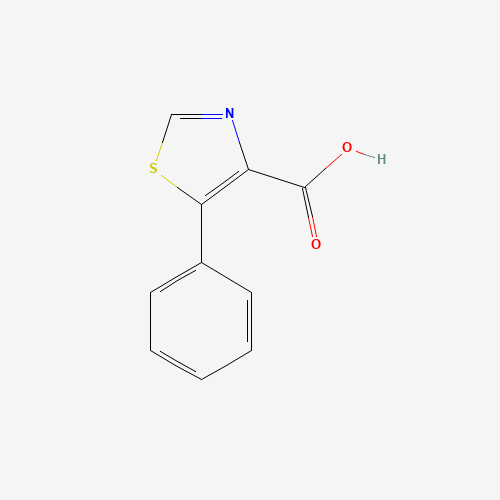 5-phenyl-1,3-thiazole-4-carboxylic acid (CAS: 13743-14-1) - Chemical Structure and Molecular Formula 