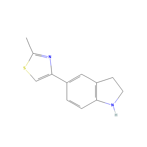 4-(2,3-dihydro-1H-indol-5-yl)-2-methyl-1,3-thiazole (CAS: 144340-48-7) - Related Chemical Product
