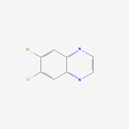 6-bromo-7-chloroquinoxaline (CAS: 1210047-58-7) - Chemical Structure and Molecular Formula 