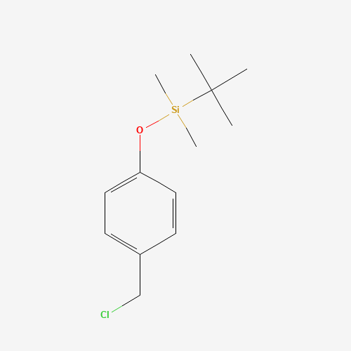 tert-butyl-[4-(chloromethyl)phenoxy]-dimethylsilane (CAS: 138585-09-8) - Chemical Structure and Molecular Formula 