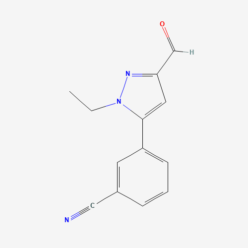 3-(2-ethyl-5-formylpyrazol-3-yl)benzonitrile (CAS: 777952-87-1) - Related Chemical Product