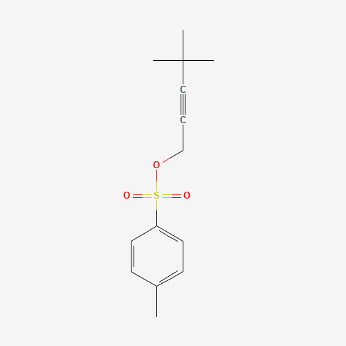 4,4-dimethylpent-2-ynyl 4-methylbenzenesulfonate (CAS: 57188-76-8) - Chemical Structure and Molecular Formula 