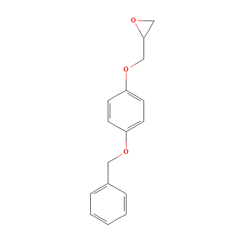 2-[(4-phenylmethoxyphenoxy)methyl]oxirane (CAS: 28150-30-3) - Chemical Structure and Molecular Formula 
