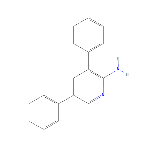 3,5-diphenylpyridin-2-amine (CAS: 726138-31-4) - Chemical Structure and Molecular Formula 