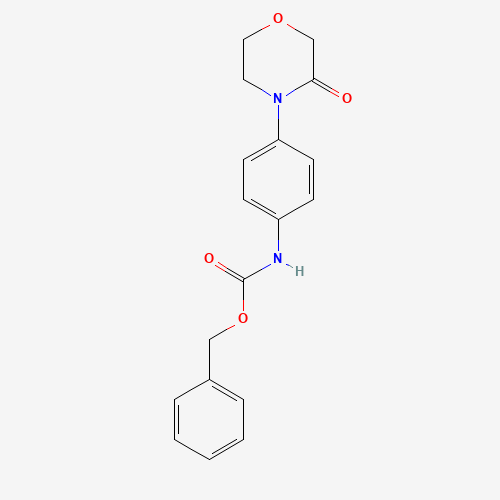 benzyl N-[4-(3-oxomorpholin-4-yl)phenyl]carbamate (CAS: 1313613-18-1) - Chemical Structure and Molecular Formula 