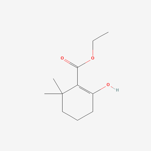 ethyl 2-hydroxy-6,6-dimethylcyclohexene-1-carboxylate (CAS: 1257045-67-2) - Chemical Structure and Molecular Formula 