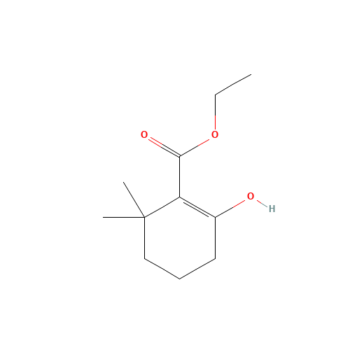 ethyl 2-hydroxy-6,6-dimethylcyclohexene-1-carboxylate (CAS: 1257045-67-2) - Chemical Structure and Molecular Formula 