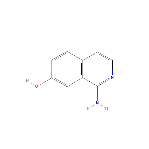 1-aminoisoquinolin-7-ol (CAS: 215454-23-2) - Chemical Structure and Molecular Formula 