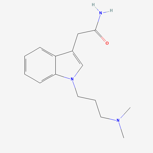 2-[1-[3-(dimethylamino)propyl]indol-3-yl]acetamide (CAS: 203719-69-1) - Related Chemical Product